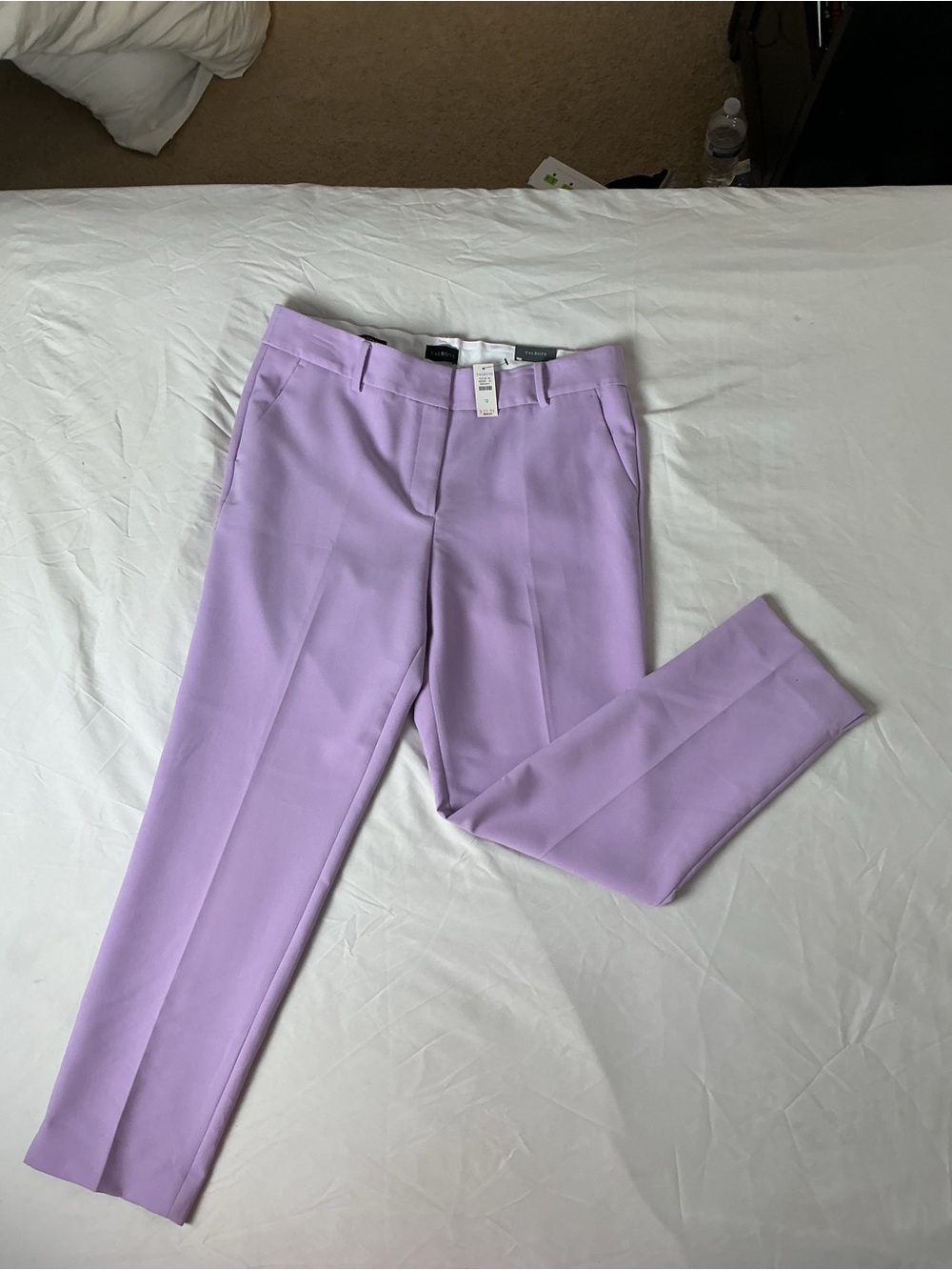 Talbots Hampshire Ankle Pant Size 12 Lilac Lavender Purple NWT - Picture 10 of 10